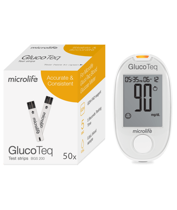 Pachet cutie teste + glucometru Microlife