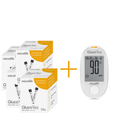 Pachet 4 cutii teste+glucometru microlife copy